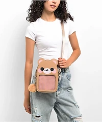 Candy Corpse Bear Ita Brown Crossbody Bag