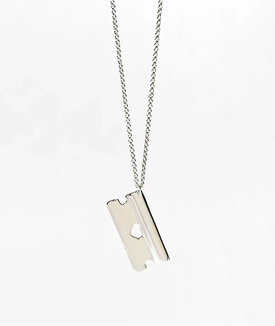 Candy Corpse Razor Blade 18" Silver Necklace