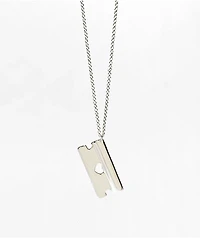 Candy Corpse Razor Blade 18" Silver Necklace