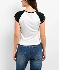 Capella Raglan White & Black T-Shirt