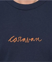 Caravan Stamp Navy Blue T-Shirt