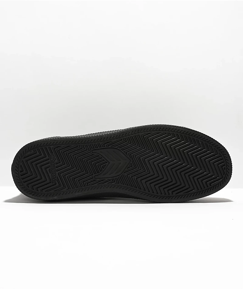 Cariuma Catiba Pro All Black Suede & Ivory Skate Shoes