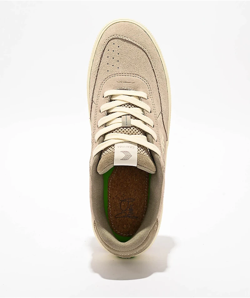 Cariuma Luan Pro Taupe & White Skate Shoes
