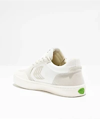 Cariuma Vallely Pro White & Tan Skate Shoes