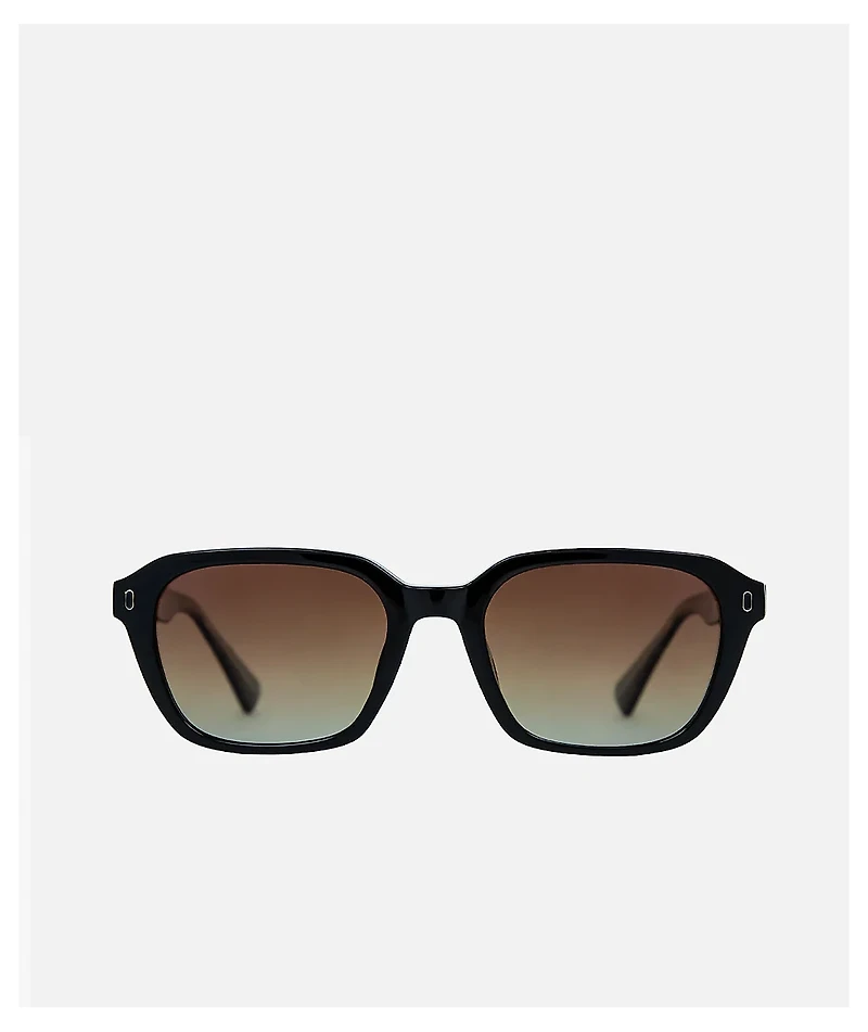 Carve Del Ray Gloss Black & Brown Gradient Polarized Sunglasses
