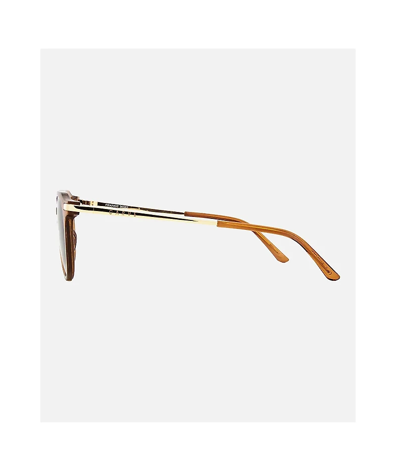 Carve Frankie Gloss Crystal Gold & Tobacco Brown Sunglasses