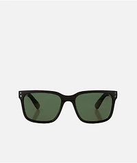 Carve Rivals Matte Black & Green Polarized Sunglasses