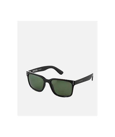 Carve Rivals Matte Black & Green Polarized Sunglasses