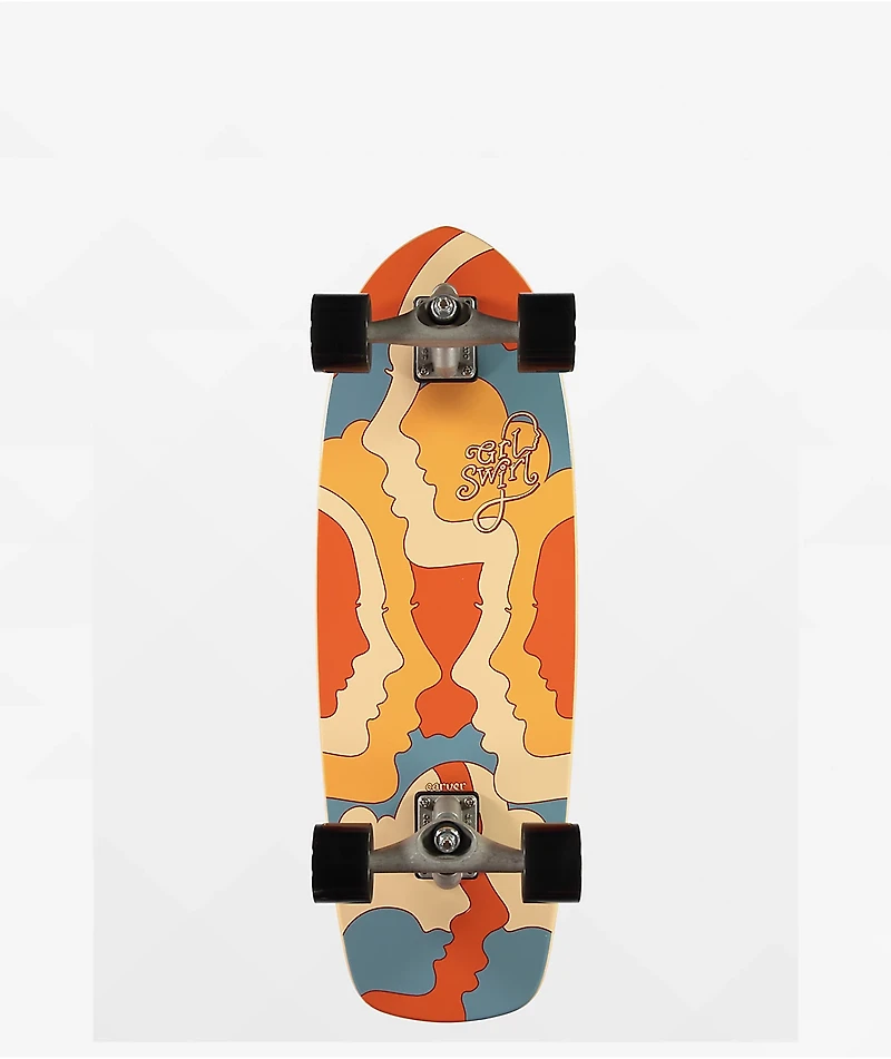 Carver x GRLSWIRL Faces 29.5" Cruiser Skateboard Complete