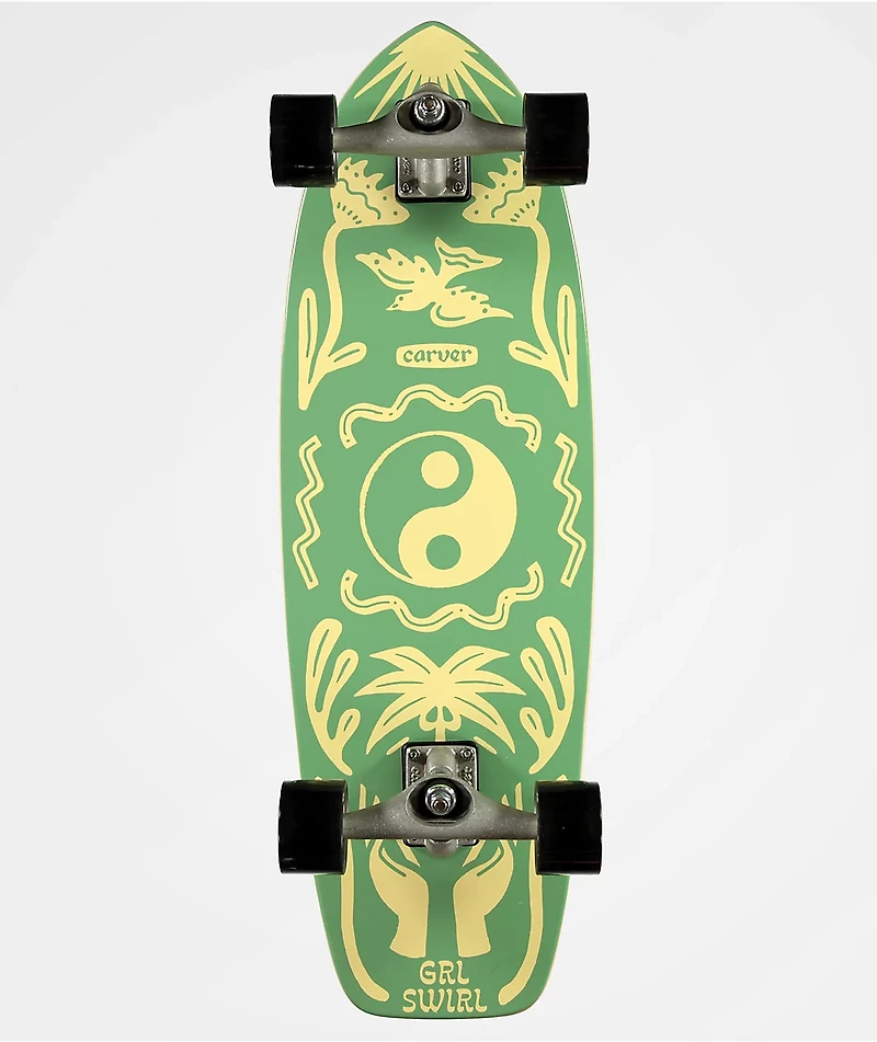 Carver x GRLSWIRL Yang Yin 31" Cruiser Skateboard Complete