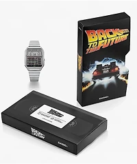 Casio  x Back To The Future CA500WEBF-1A Vintage Silver Digital Calculator Watch