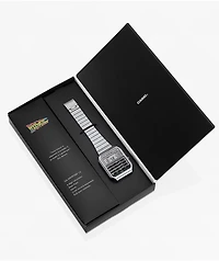 Casio  x Back To The Future CA500WEBF-1A Vintage Silver Digital Calculator Watch
