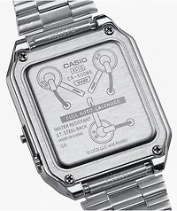 Casio  x Back To The Future CA500WEBF-1A Vintage Silver Digital Calculator Watch