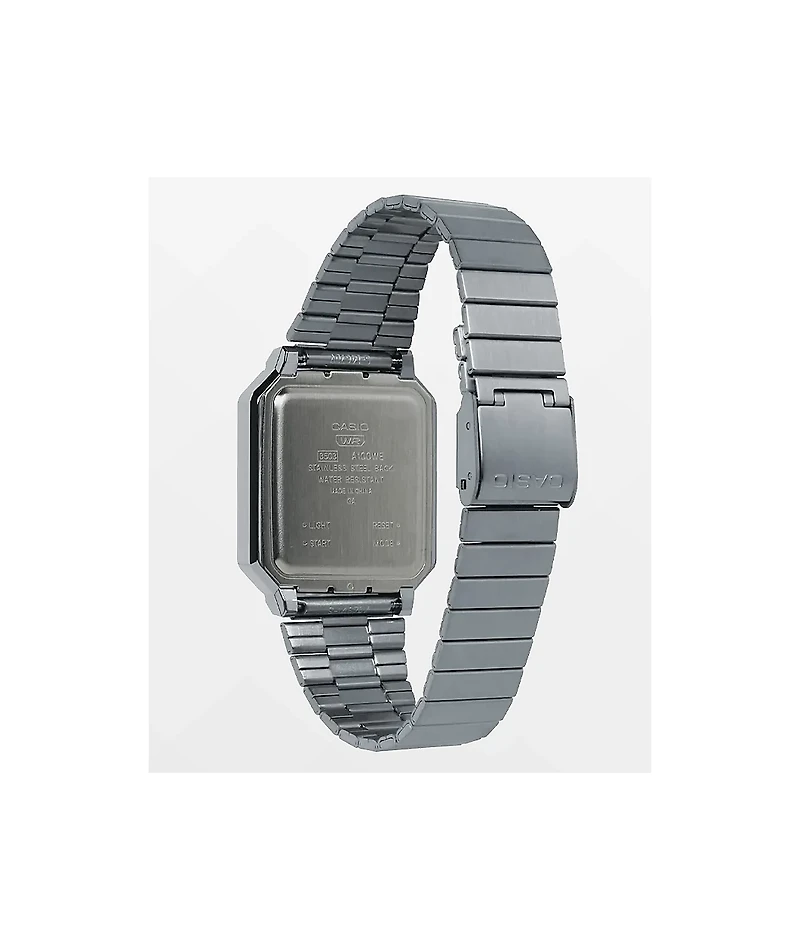 Casio A100WE-1AVT Vintage Revival Silver & Black Watch