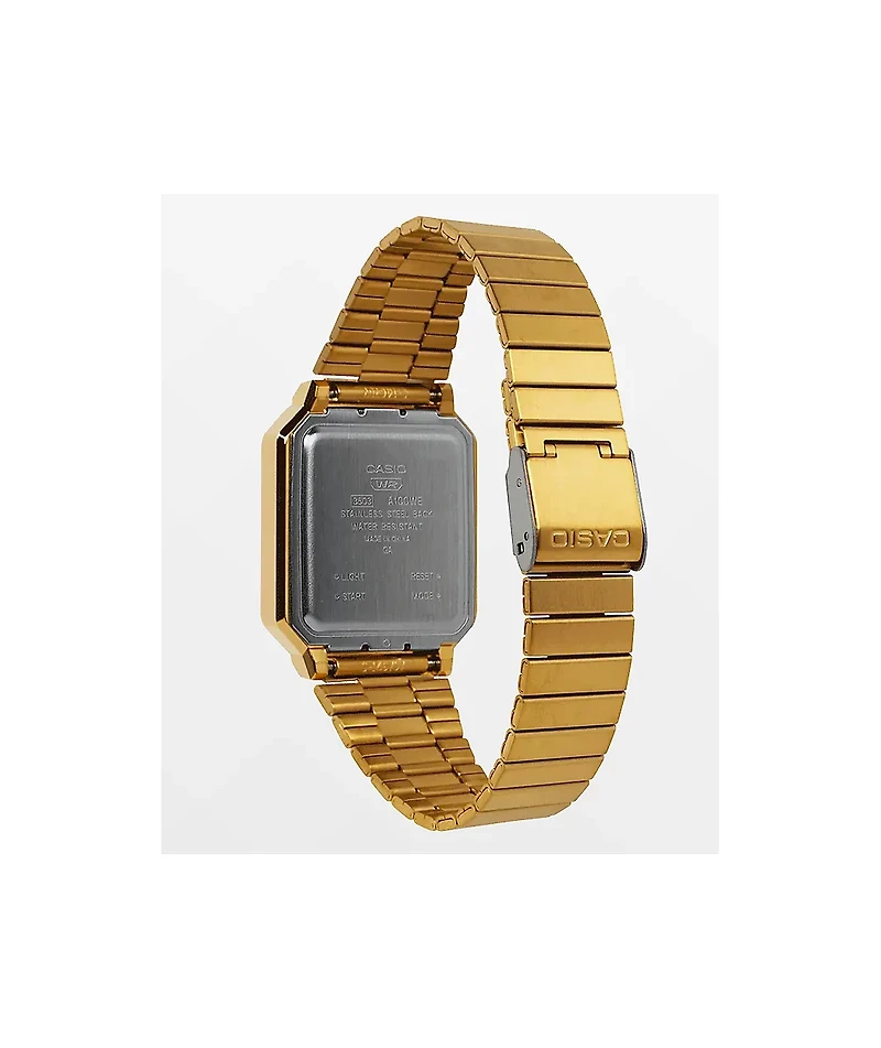 Casio A100WEG-9AVT Vintage Revival Gold Digital Watch