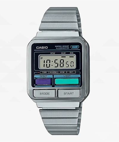 Casio A120WE-1AVT Vintage Silver Digital Watch