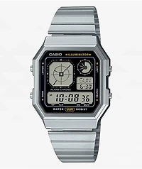 Casio A130WE-1AVT Vintage Silver & Black Analog & Digital Watch