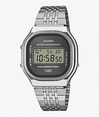 Casio A140WE-8A Silver & Black Digital Watch