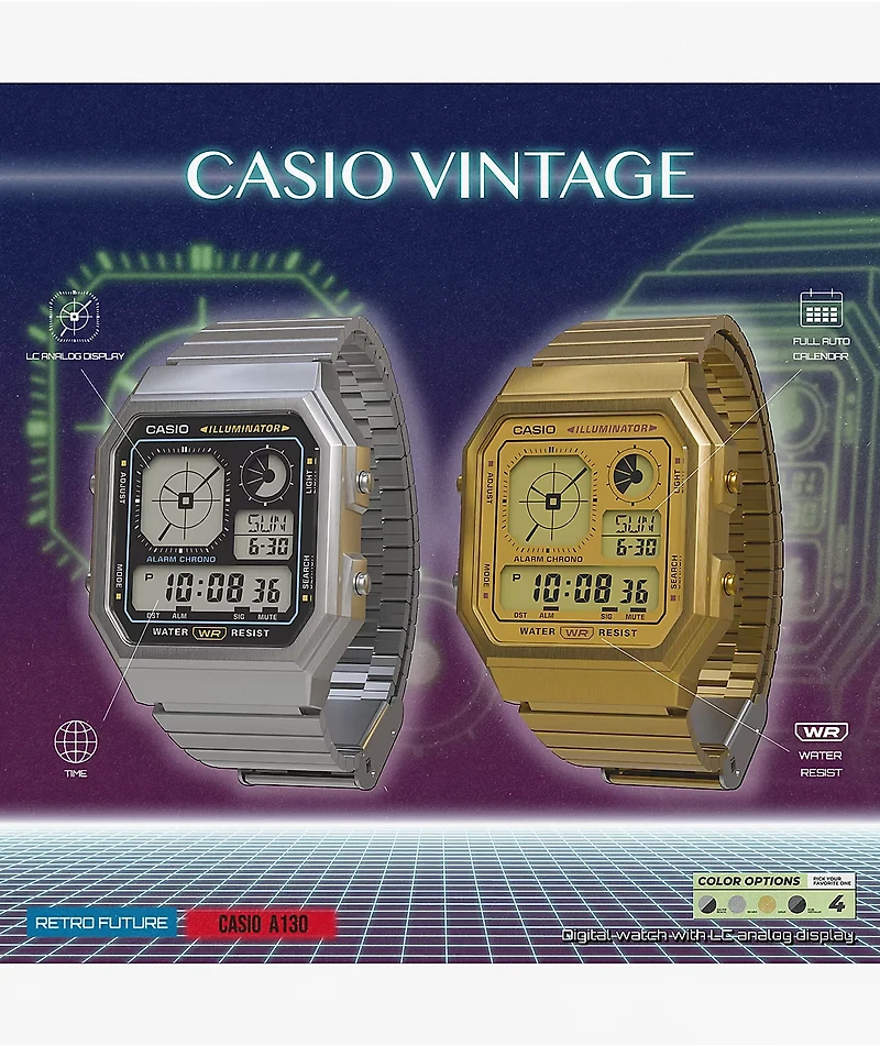 Casio A140WE-9A Gold Digital Watch