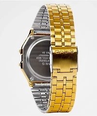 Casio A159WGEA-1VT Vintage Black & Gold Watch