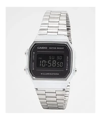 Casio A168WEM-1VT Vintage Silver & Black Digital Watch