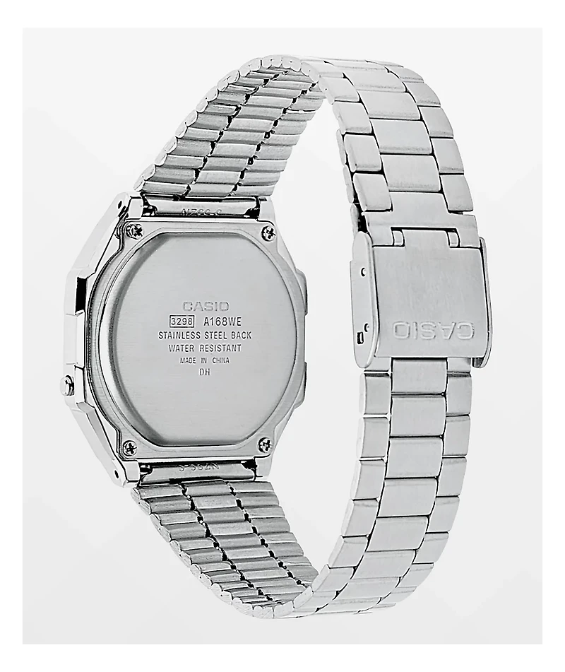 Casio A168WEM-7VT Vintage All Silver Digital Watch