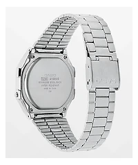 Casio A168WEM-7VT Vintage All Silver Digital Watch