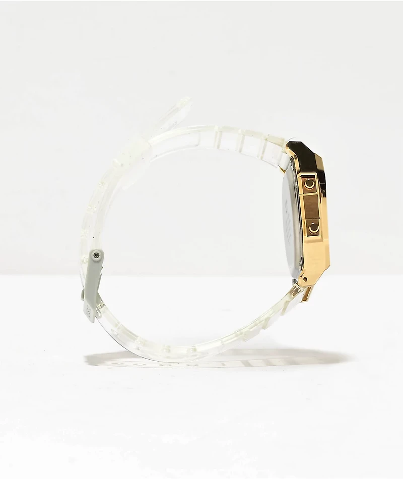 Casio A168XESG-9A Gold & Transparent Digital Watch