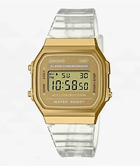 Casio A168XESG-9A Gold & Transparent Digital Watch