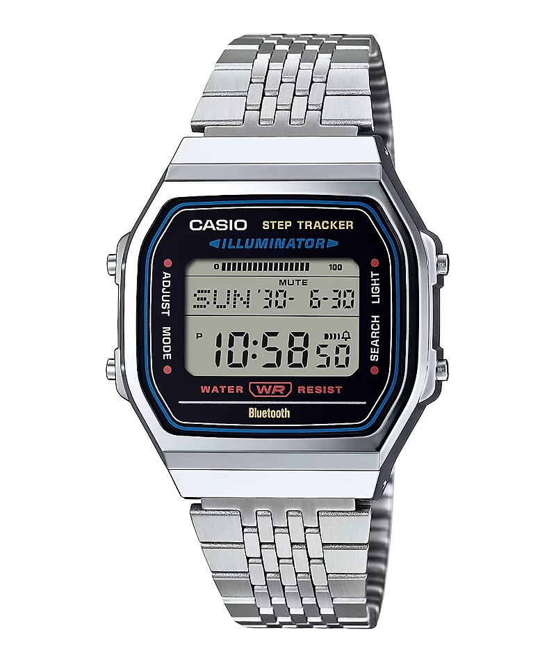 Casio ABL100WE-1AVT Vintage Silver Digital Watch
