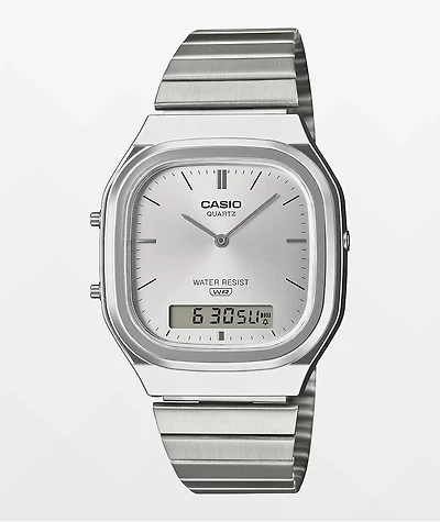 Casio AQ240E-7ACF White & Silver Analog Watch