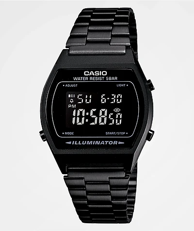 Casio B64OWB-1BVT Vintage All Black Digital Watch