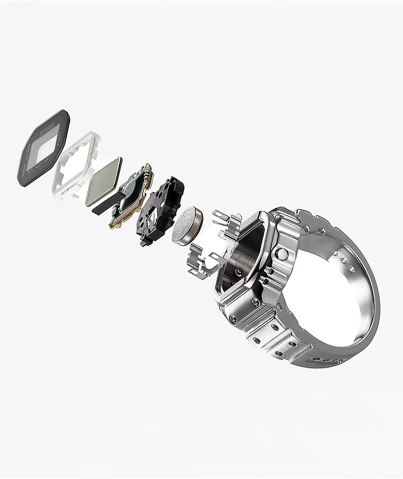 Casio CRW-001-01 Silver Digital Ring Watch