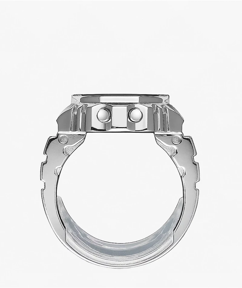 Casio CRW-001-01 Silver Digital Ring Watch