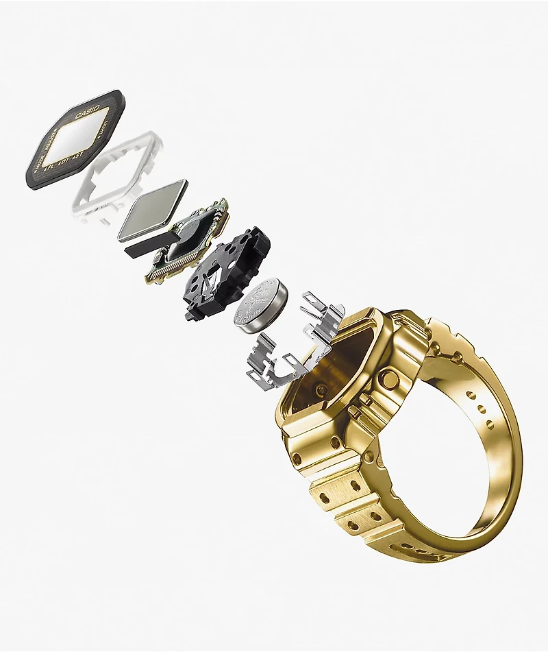 Casio CRW-001G-9 Gold Digital Ring Watch