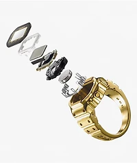 Casio CRW-001G-9 Gold Digital Ring Watch