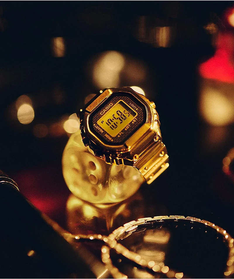 Casio CRW-001G-9 Gold Digital Ring Watch