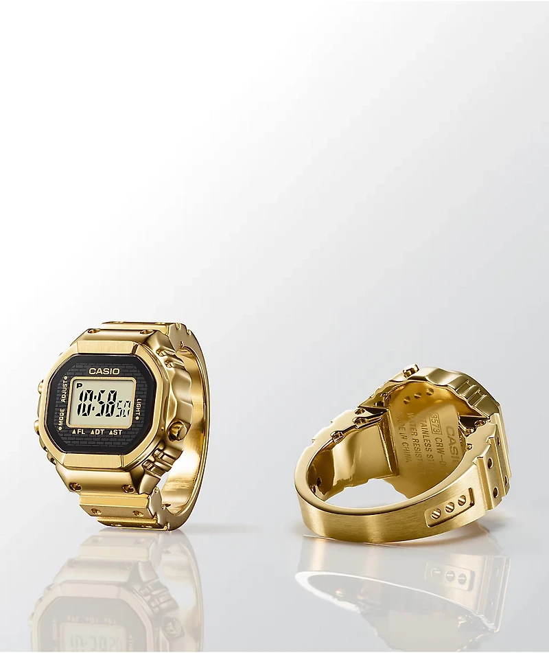 Casio CRW-001G-9 Gold Watch Ring