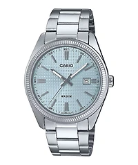 Casio MTP130PEC-2AVVT Silver & Blue Analog Watch