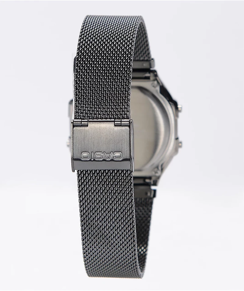 Casio Vintage Gun Metal & Black Digital Watch