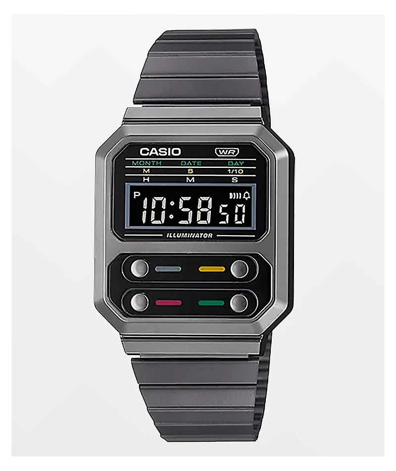 Casio Vintage Revival Grey & Black Digital Watch