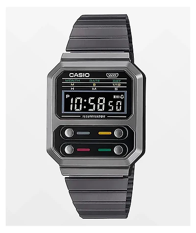 Casio Vintage Revival Grey & Black Digital Watch