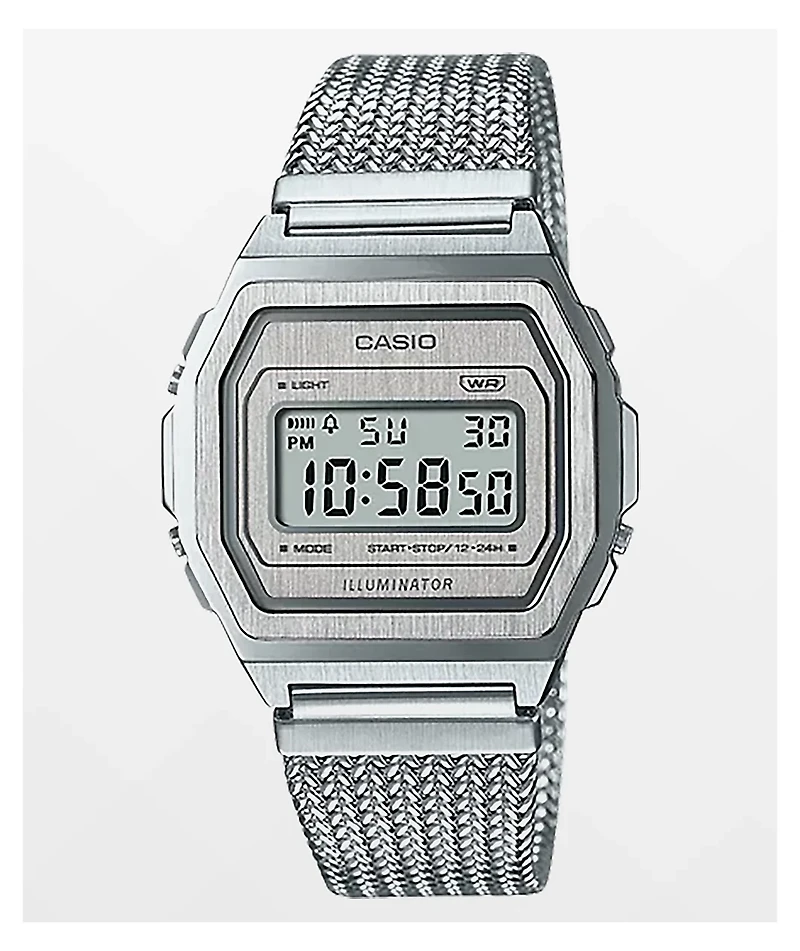 Casio Vintage Silver Digital Watch
