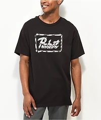 Casual Industrees x Pabst Blue Ribbon Chromed Out Black T-Shirt