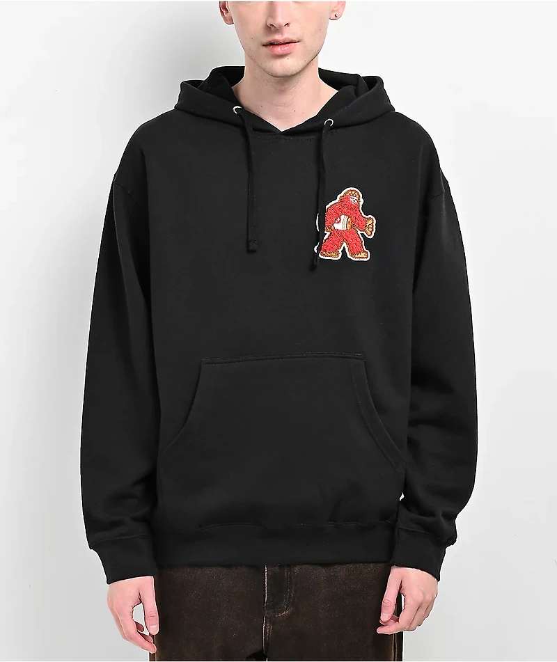 Casual Industrees x Rainier Squatch Black Chenille Hoodie