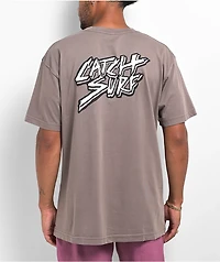 Catch Surf Triple Slash Cinder Garment Dye T-Shirt