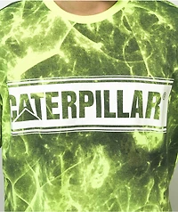 Caterpillar Connect Neon Yellow Tie Dye T-Shirt