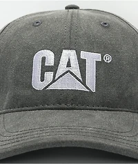 Caterpillar Foundation Contrast Logo Black Wash Strapback Hat