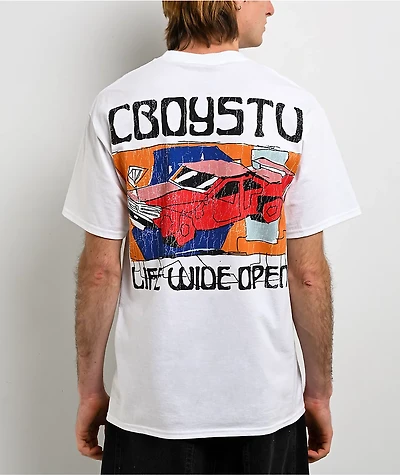 CboysTV Abstract Beater White T-Shirt