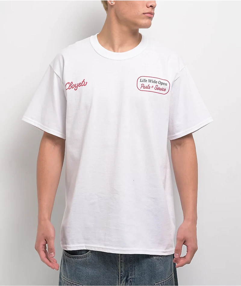 CboysTV LWO Garage White T-Shirt